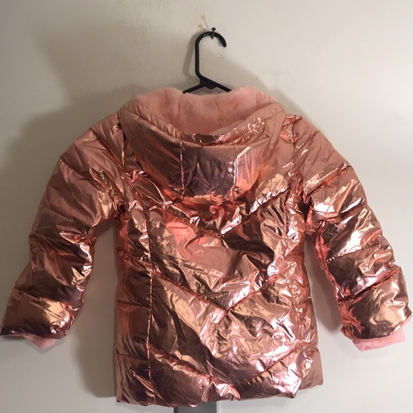Swiss Tech Jackets & Coats Swiss Tech Girls Shiny Metallic Pink